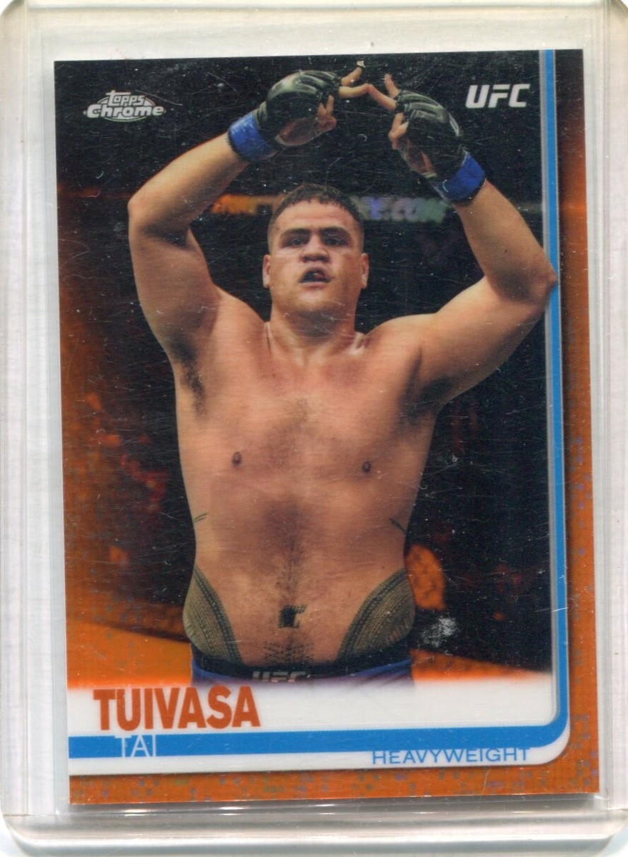 2019 Topps Chrome UFC TAI TUIVASA Orange Refractor #40 MMA