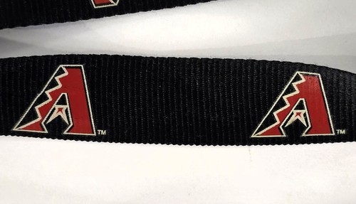 Arizona Diamondbacks cordino nero 17" - rosso logo A - NUOVO - Foto 2 di 4