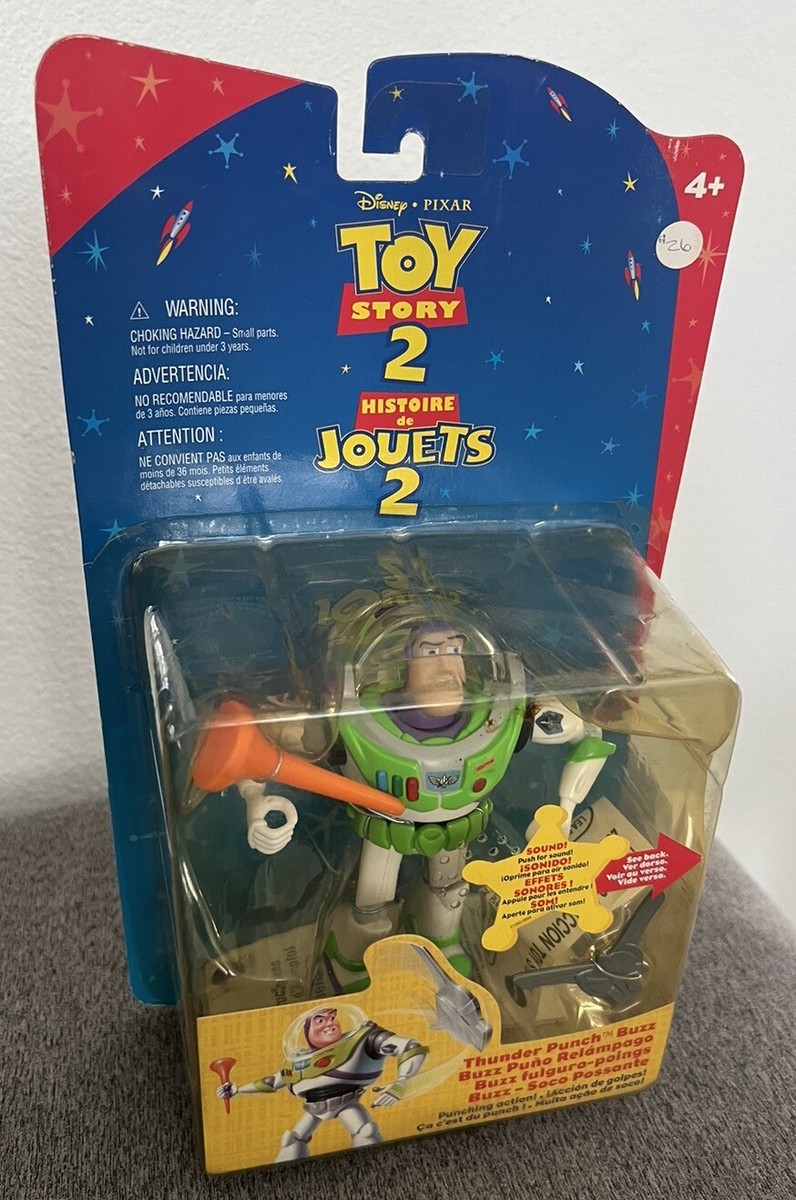 DISNEY PIXAR TOY STORY 2 BUZZ LIGHTYEAR THUNDER PUNCH MATTEL