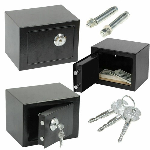 Security Box 4.6L Deposit Money Cash Jewelry Home Safety Secure Locker With Keys - Picture 4 of 9
