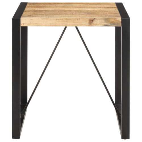 Solid Wood Dining Table Industrial Timber Steel Legs Kitchen Side Cafe Desk S... - Picture 2 of 10
