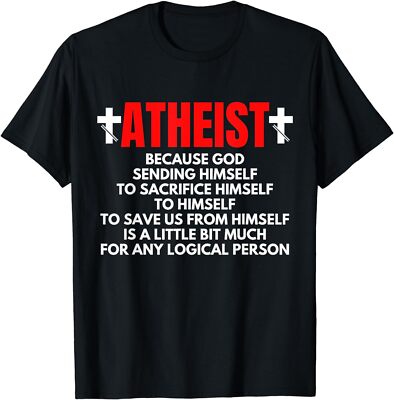 New Limited Funny Atheist, Atheism Shirt as an Anti Religion T-Shirt