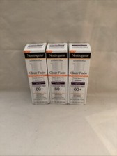 3x Neutrogena Clear Face Serum 60 Sunscreen 1.7oz Each EXP11/26