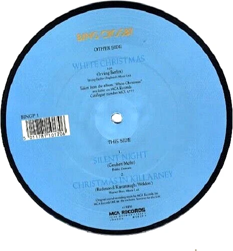 New  Bing Crosby White Christmas 7" Vinyl Picture Disc 45 Xmas Frank Sinatra - Image 2 of 2