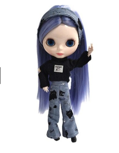 12"Blyss Doll Purple Hair Cute Dol Eye Color Change BNIB - Picture 4 of 4
