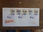 AUSTRALIA 1990 BOOMTIME SET/STRIP 5 STAMPS FDC- GPO SYDNEY BUILDING