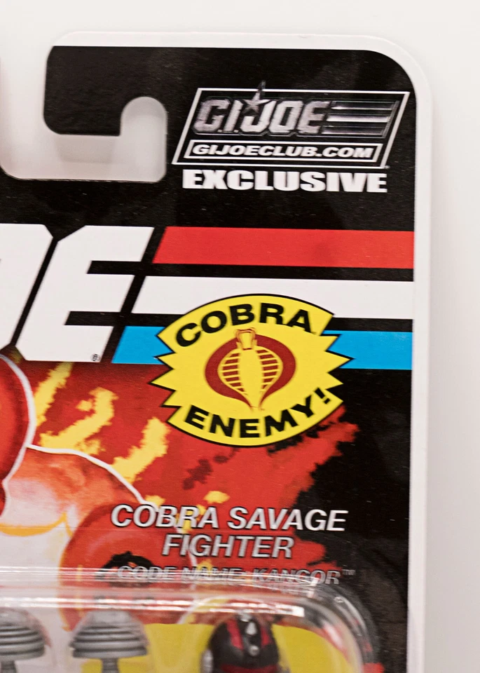 GI Joe Collectors Club Excl 7-05 2018 Cobra Savage Fighter nombre en código Kangor sin usar, en caja Foto 3 de 4