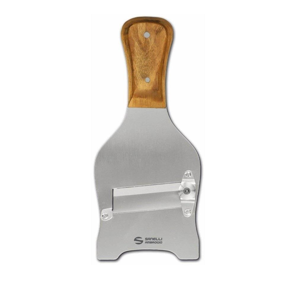 Affettatrice mandolina taglia affetta tartufi manico ulivo e lama liscia