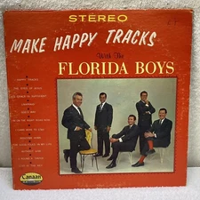 FLORIDA BOYS Canaan Make Happy Tracks Signed Billy Todd LP RECORD