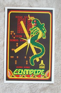 Centidede Video Game promotional poster #1 1980s Atari