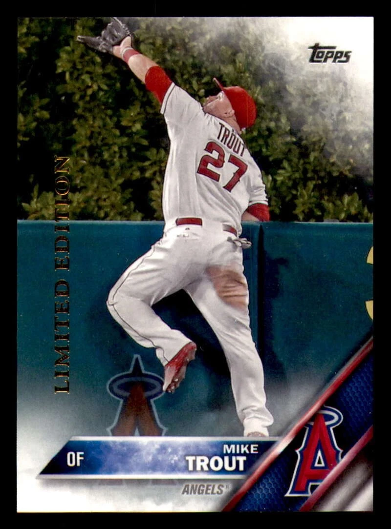 Topps Mike Trout 2016 Season Baseball Sports Trading Cards