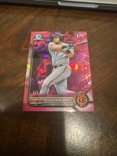 2022 Bowman Chrome Sapphire Diego Rincones Padparadscha 1/1 Giants BCP-65