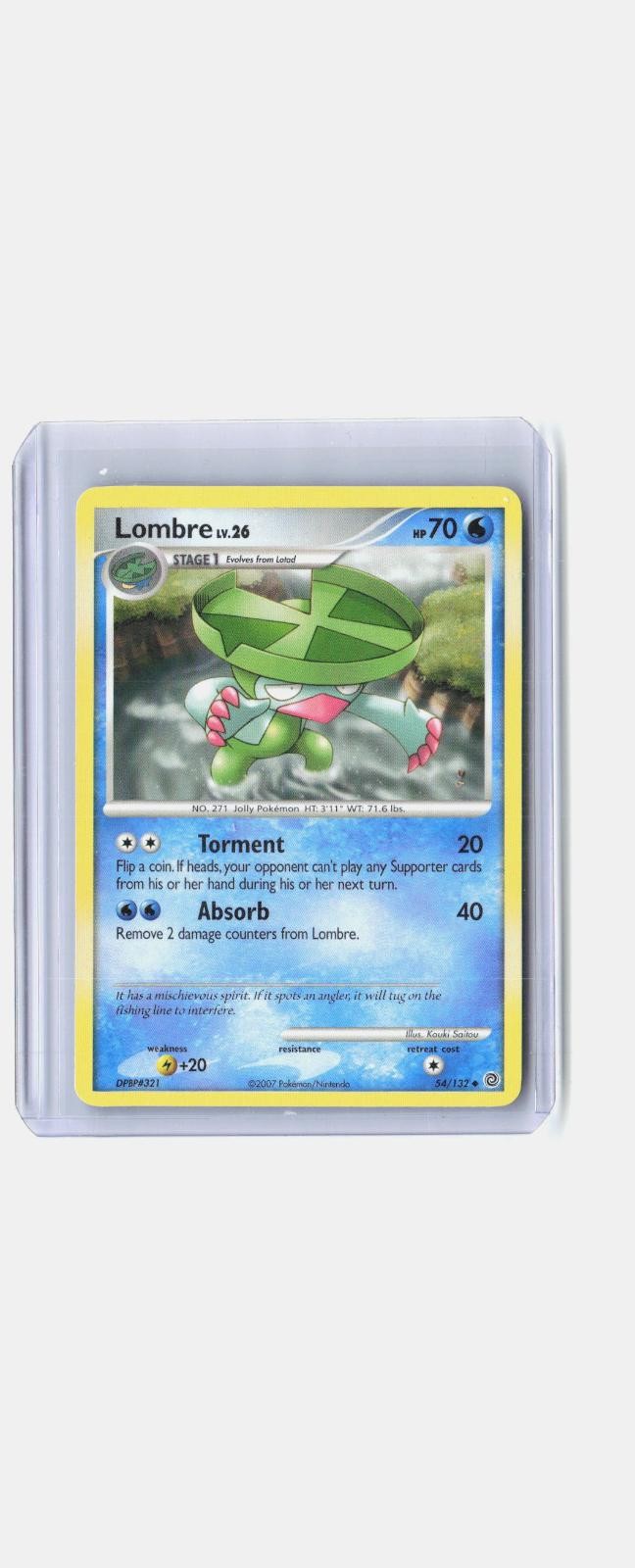 Lombre 54/132 Uncommon Secret Wonders Pokemon Near Mint