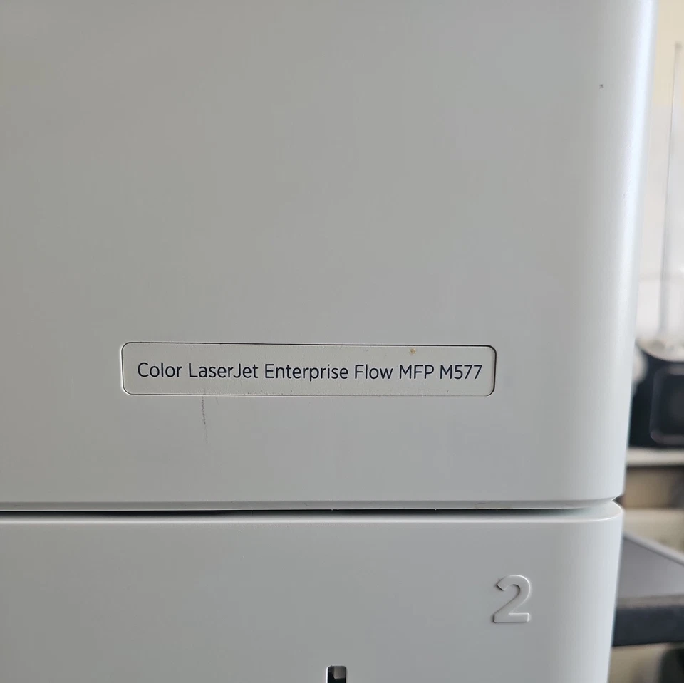 HP Colour LaserJet MFP M577 A4 Printer with  Cabinet Stand - Image 2 of 4