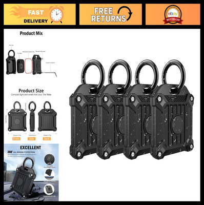 Waterproof Anti-Scratch Tracker Cover with Keychain for Tile Mate, Keys, Bags, P
