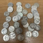 Lot of 40 90% Silver Washington Quarters nice silver coins