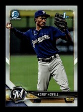 2018 Bowman Chrome Draft Refractor - Korry Howell #BDC-61 Milwaukee Brewers