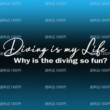 Diving is my Life Diving Cutting Sticker Why is diving so fun NO632