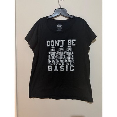 Star Wars Fifth Sun Don't Be Basic Stormtrooper Graphic Tee Black Size 2