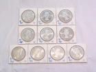 Lot of 10 - 1964 CANADIAN SILVER DOLLARS