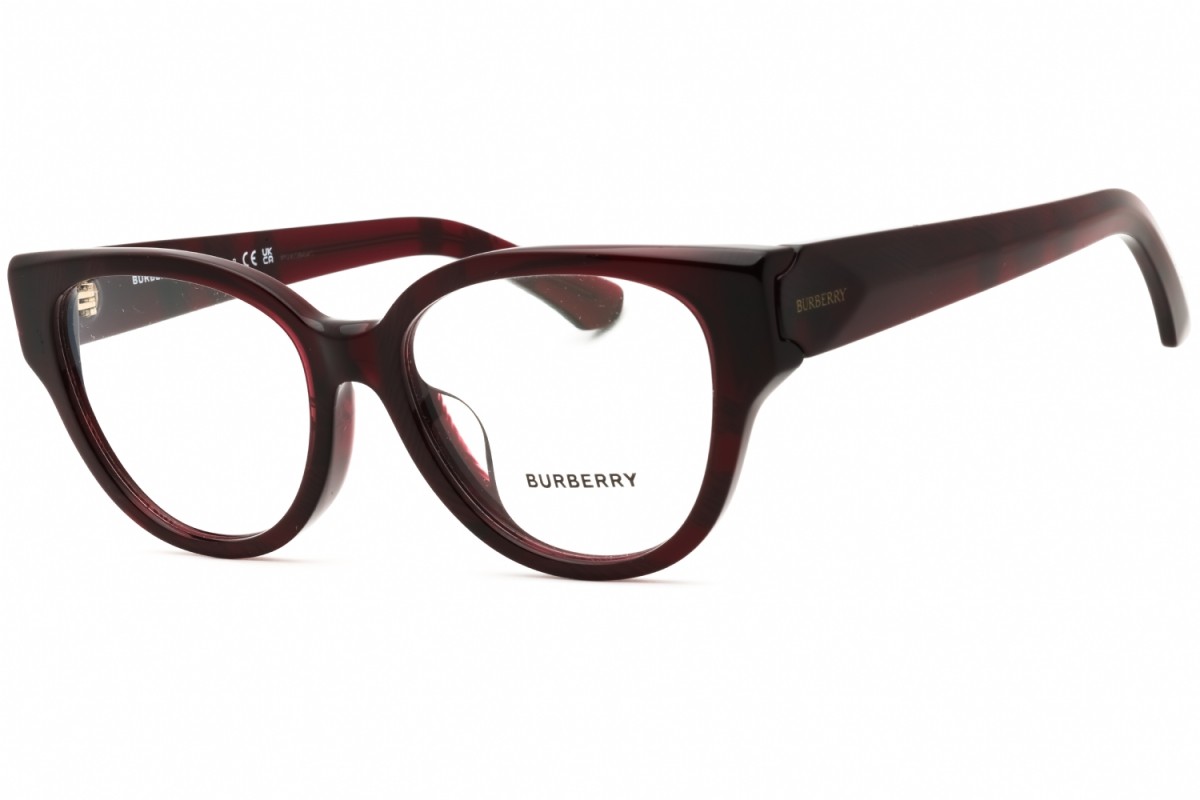 NEW Burberry BE2421F 4115 Check Red 53mm Eyeglasses