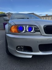BMW E46 Convertible Coupe Custom Headlight Dual Projector with Angel Eyes