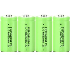 4Pcs Rechargeable Battery 2/3AA 1.2V 650mAh Ni-MH Batteries Button Top for light 1.49 per gallon
