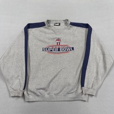 Vintage Super Bowl XXXIV Sweatshirt Mens Large Gray NFL Football Puma Crewneck