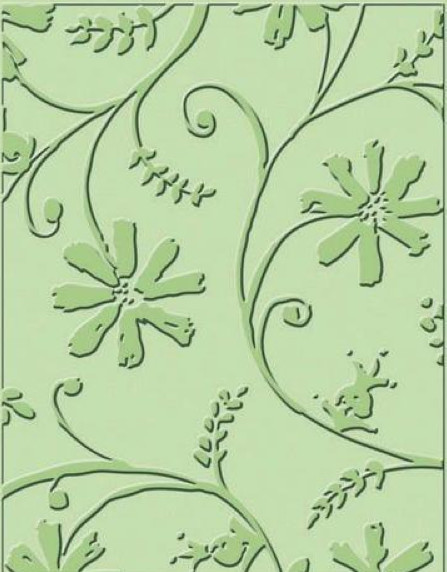 Provo Craft Cuttlebug Embossing Folder 37-1232 Stylized Flowers