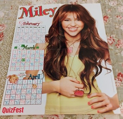 Miley Cyrus Hannah Montana Teen Magazine Poster Backside Of Poster Demi Lovato