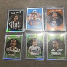 RARE 6 CARD 1959 TOPPS LOT 2023 UEFA CLUB COMPETITIONS Ramos Gavi Miretti