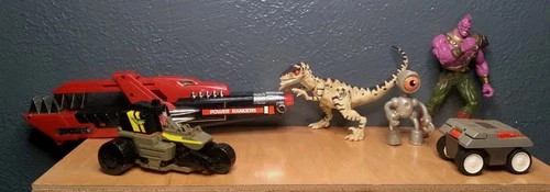 Vtg lot Power Rangers Red Blade Blaster Bandai 91 ,JP, Bucky ohara,coleco,galoob