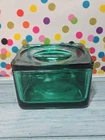 Vintage Jeanette Glass Refrigerator Dish Ultramarine w/ Lid Square