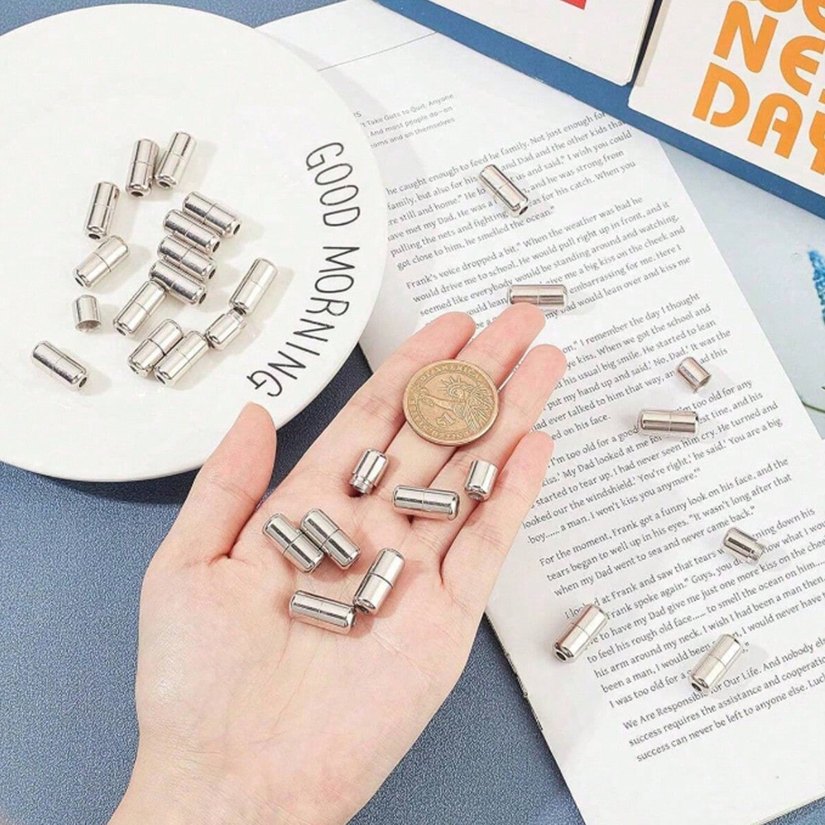 10pcs Alloy Shoe Buckles - Metal Knot-Free Loafers Lace Accessories