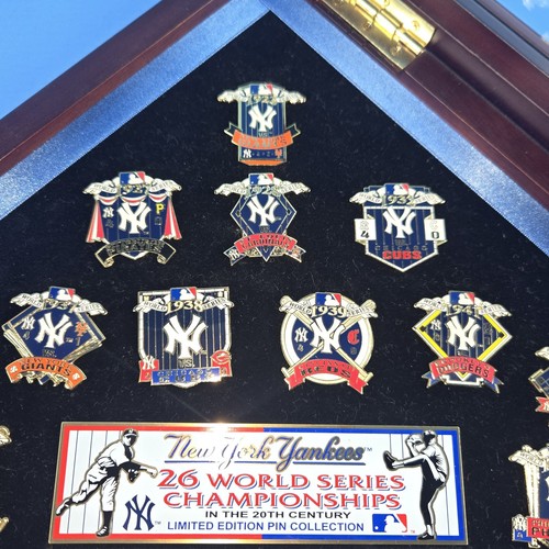 NEW YORK YANKEES 26 WORLD SERIES CHAPIONSHIPS LE PIN COLLECTION WITH CASE - Picture 5 of 10