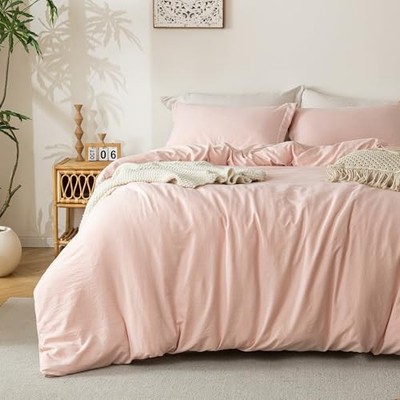 Super Soft Duvet Cover - 100% Queen (90''x90'') 05 - Pink Mocha (No Comforter)