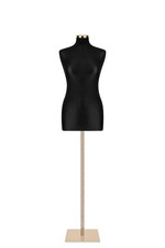 Busto donna sartoriale manichino femminile nero oro