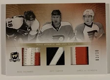 The Cup 2009-10 Richards Carter JVR Triple Patch - Flyers 03/10 CT-RCV