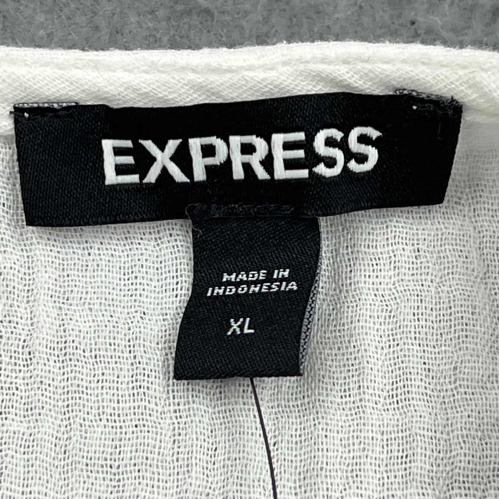 NEW Express Maxi Dress Women's XL White Airy Gauze Tiered Cap Sleeve Layered