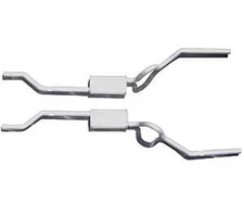 PYPES SGA29R Race-Pro Crossmember-Back Exhaust System 1970-71 GTO 409 2.5 Stainl