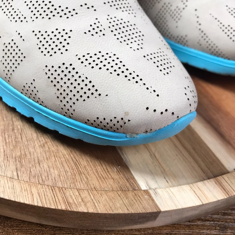 Zapatos de vestir Cole Haan ZeroGrand punta de ala Oxford para mujer 8B color tostado tejido azul Foto 2 de 4