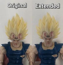 Custom Black Hole Toys Majin Vegeta Conversion Neck Pegs - READ DESCRIPTION!