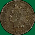 1905 Indian Head Cent Extremely Fine XF Coin #32100