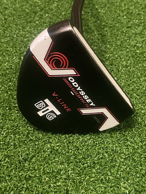 Odyssey Works BigT   V-Line 34” Left Handed Putter 350g Mallet NO Head Cover