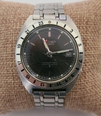 Vintage Seiko 6117-8009 Navigator GMT Original Bracelet Working