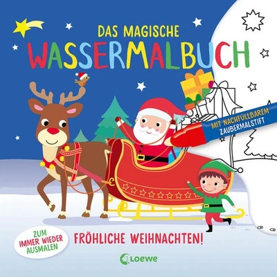 MARKENLOS Das magische Wassermalbuch - Fröhliche Weihnachten! | 2023 | deutsch