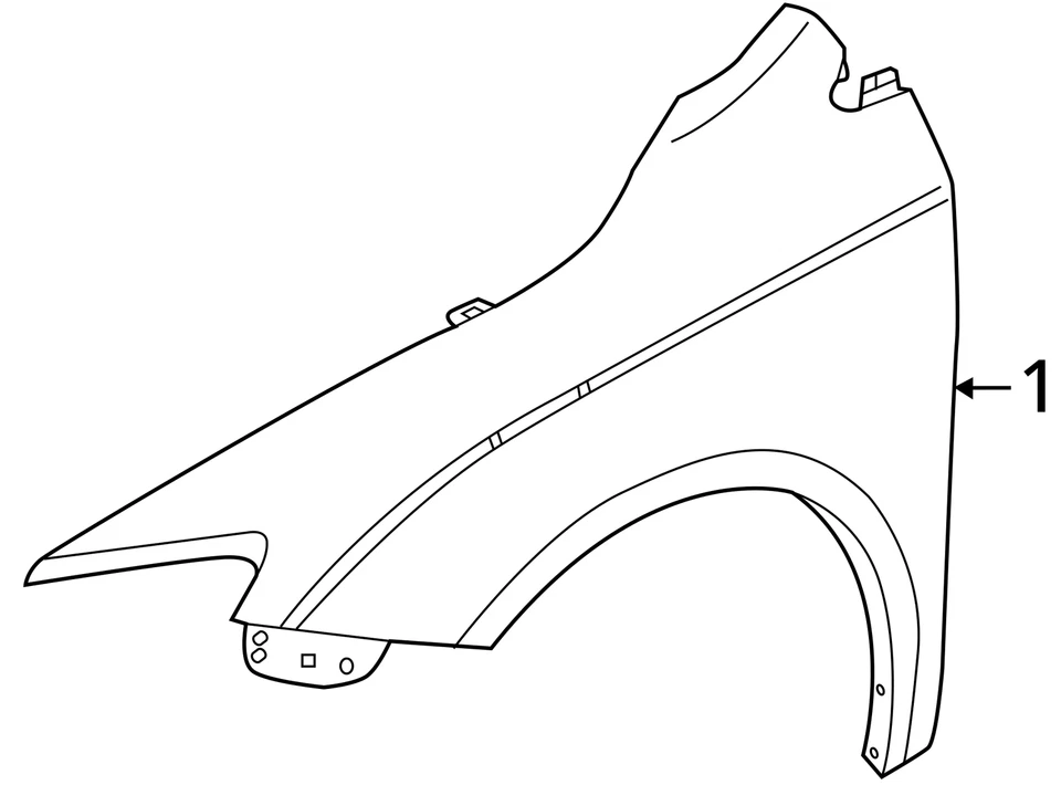 2015-2017 Chrysler 200 Driver Fender RZGNJ - Image 3 of 3