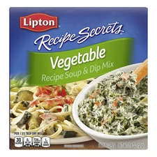 SOUP SECRETS Lipton Recipe Soup and Dip Mix, Vegetable 1.8 oz, Pack of 12