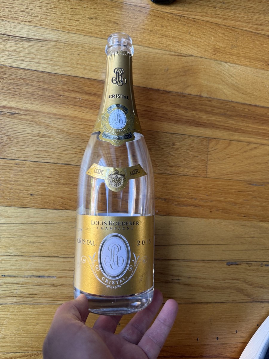 Cristal Champagne Bottle Empty 2015 Collectible France 750 ML