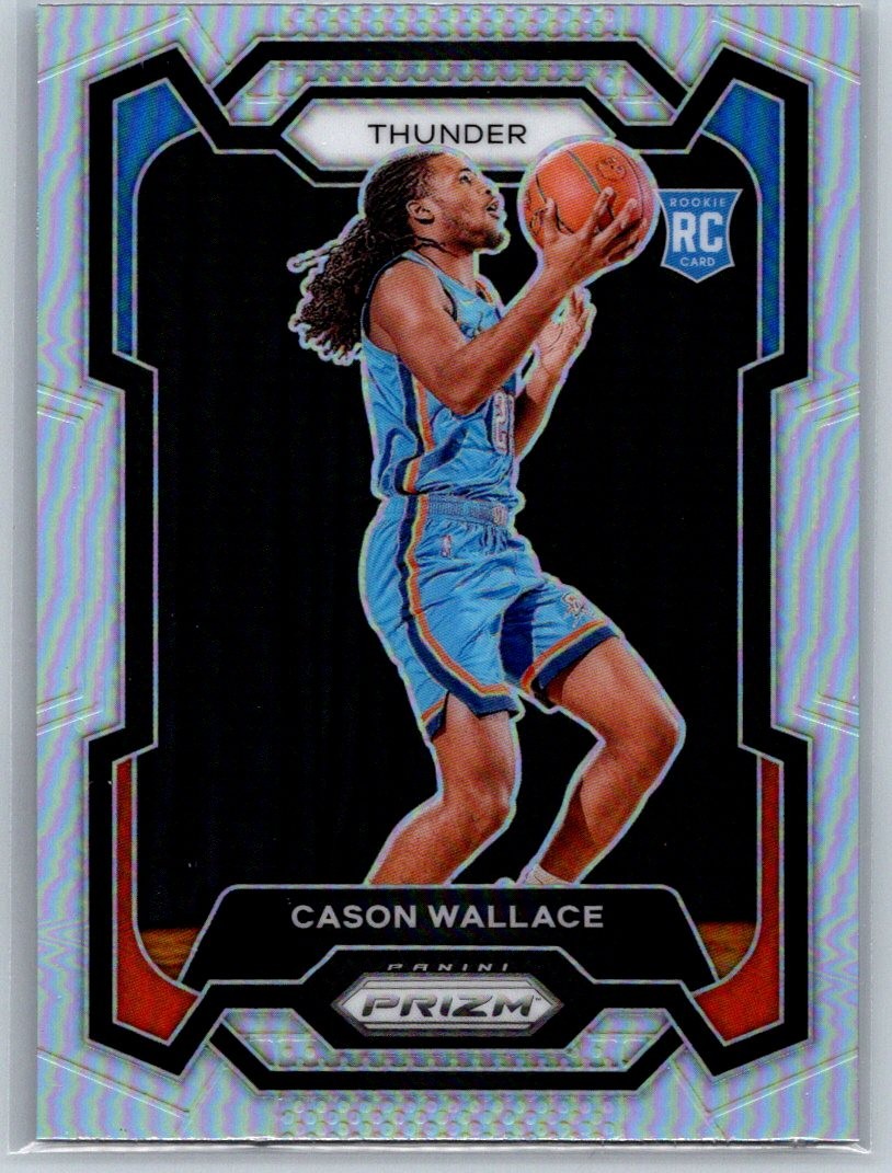 2023-24 Panini Prizm #139 Cason Wallace Prizms White #/175